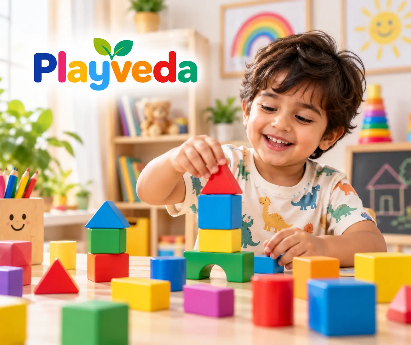 5–7 Years child enjoying educational play