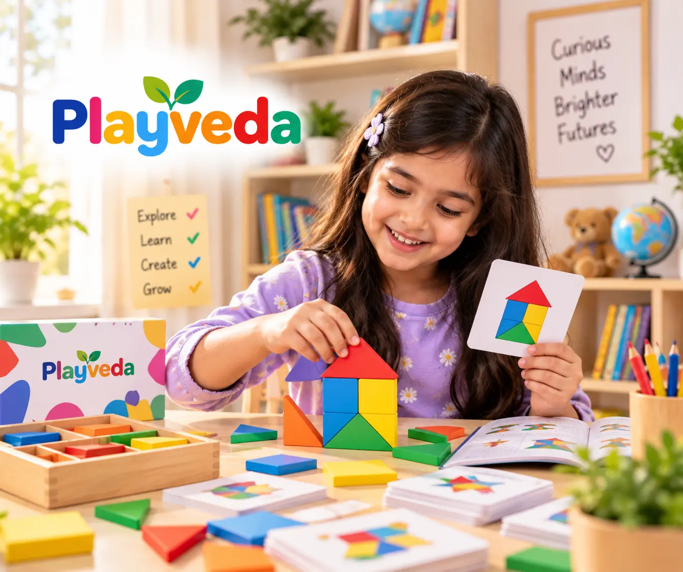 2–3 Years child enjoying educational play